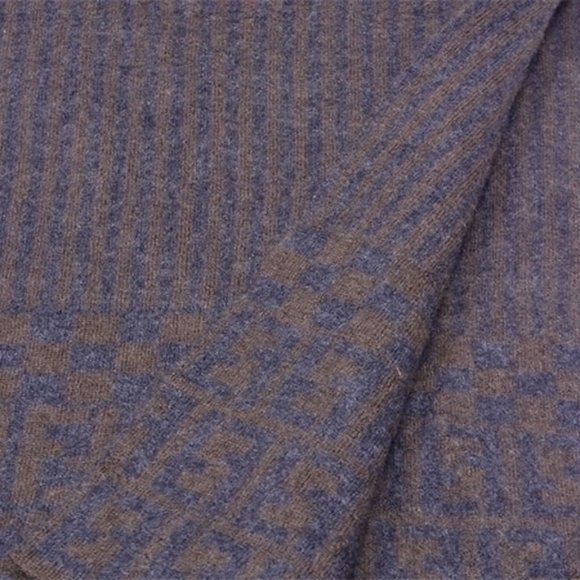 Authentic Fendi scarf Zucca �~ pecan gray gray brown Women Men Auth - Picture 7 of 9